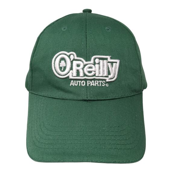 O'Reilly Auto Parts Strapback Baseball Cap Green One Size Adjustable Embroidered - Picture 1 of 9